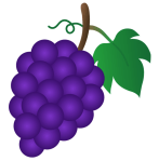 clip art purple grapes